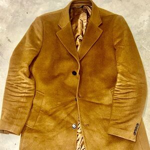 Men's Classic-Fit Wool Cashmere Blend Kavon Overcoat